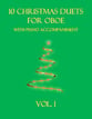 10 Christmas Duets for Oboe with piano accompaniment vol. 1 P.O.D. cover